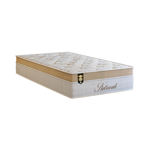 Colchão Solteirão Twin Molas Pocket Ensacadas Naturale 32x96x203cm Orthoflex Bege/Branco