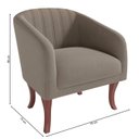 Ver imagem 4 de Poltrona Veludo com Apoio para os Braços Naty