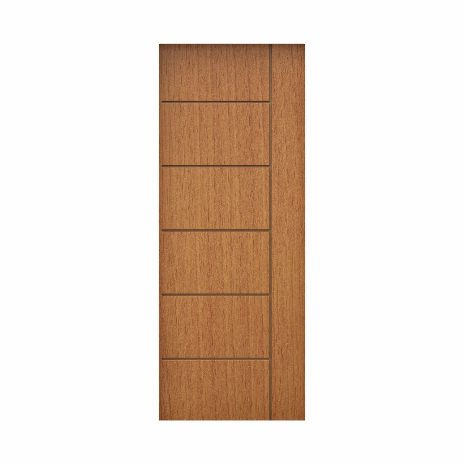 Folha de Porta de Madeira 210x80cm Espessura 3,5cm MSO Eucaplac Frisada Elegance Eucatex - 2