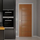 Ver imagem 1 de Folha de Porta de Madeira 210x80cm Espessura 3,5cm Mso Eucaplac Frisada Elegance Eucatex