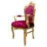 Poltrona Clássica com Capitonê Cor Vinho com Detalhes Dourado Prime Home Decor 34789 - 2