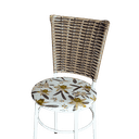 Ver imagem 3 de Conjunto 4 Cadeiras Branca para Cozinha Hawai Cappuccino com Assento Estampado:floral Orquídea