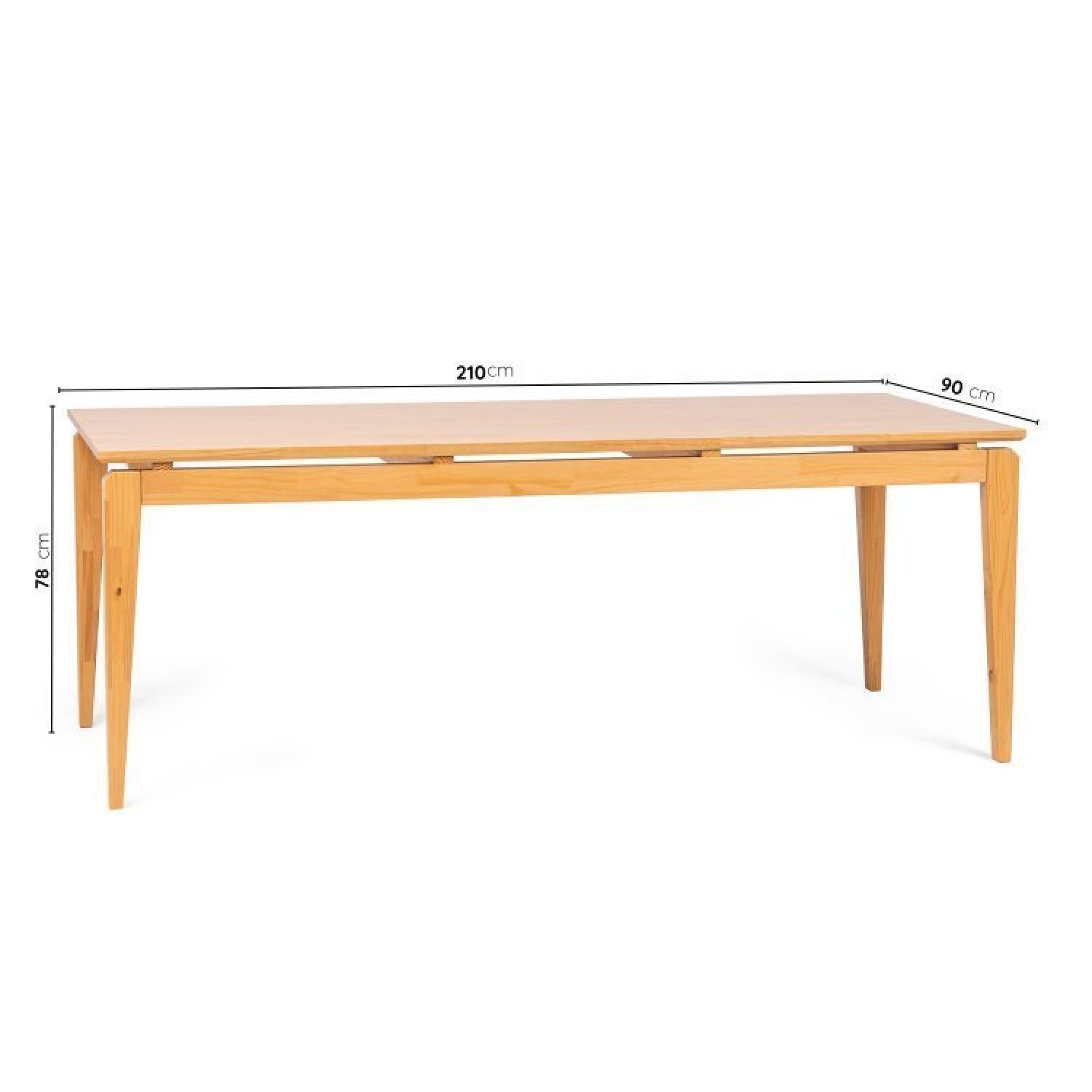 Conjunto Sala de Jantar Mesa 210cm Seiva 6 Cadeiras Liz CabeCasa MadeiraMadeira - 2