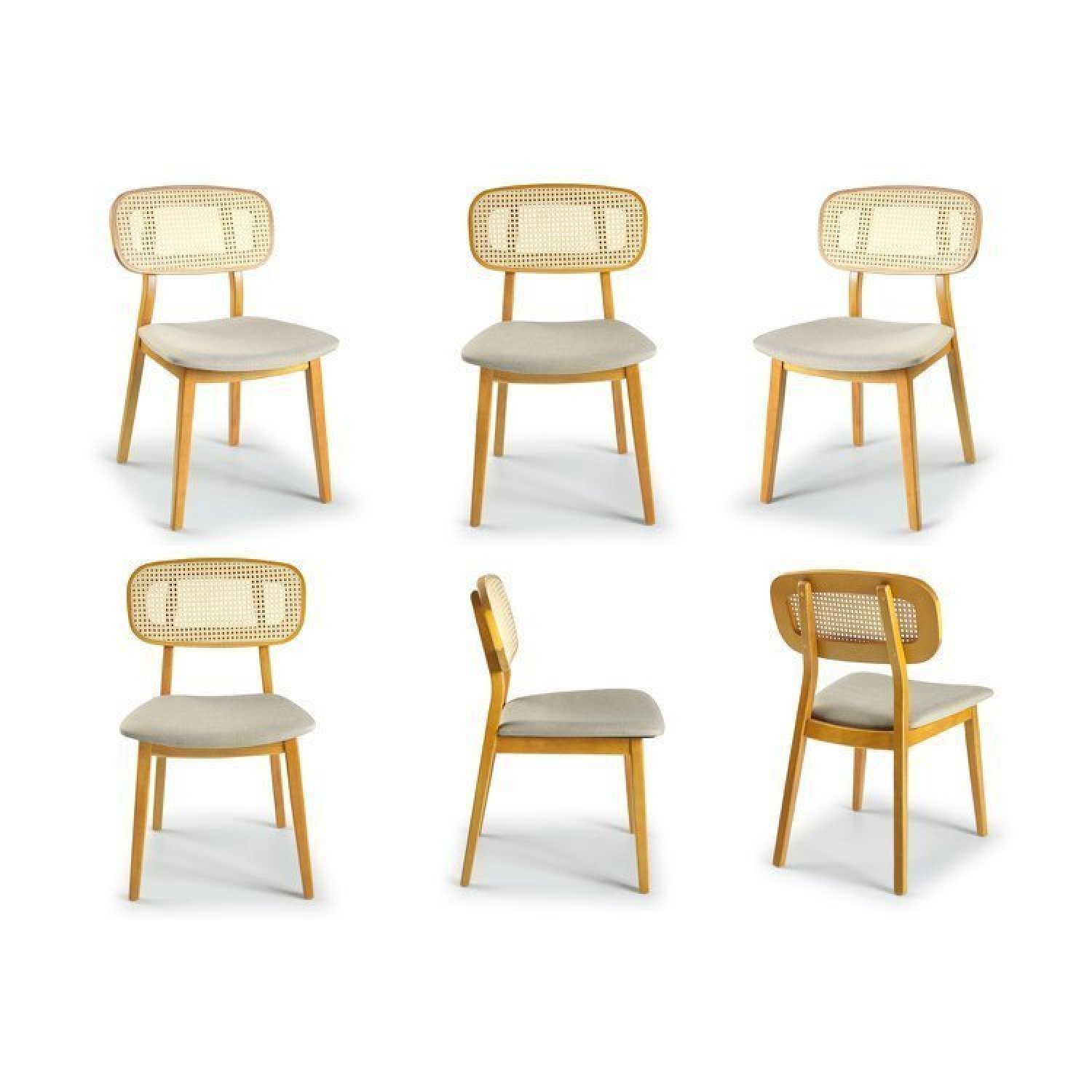 Conjunto Sala de Jantar Mesa 210cm Seiva 6 Cadeiras Liz CabeCasa MadeiraMadeira - 16
