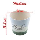 Ver imagem 4 de Mini Vaso de Planta Cachepot Estampado Decorado 12,5cm