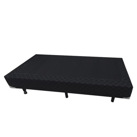 Base Box Solteirão Blindado NK Camas Poliéster Preto 40x96x203