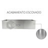 Cuba Inox Quadrada Calha Pia com Válvula 60x40 Cm com Escorredor - 4