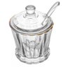 Açucareiro de Cristal Fio de Ouro Tampa e Colher 210ml Lyor - 2