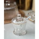 Ver imagem 4 de Açucareiro de Cristal Fio de Ouro Tampa e Colher 210ml Lyor