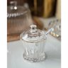 Açucareiro de Cristal Fio de Ouro Tampa e Colher 210ml Lyor - 4