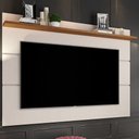 Ver imagem 1 de Painel para Tv até 60 Polegadas Hemera 1 Prateleira Off White/freijo - Pnr Móveis