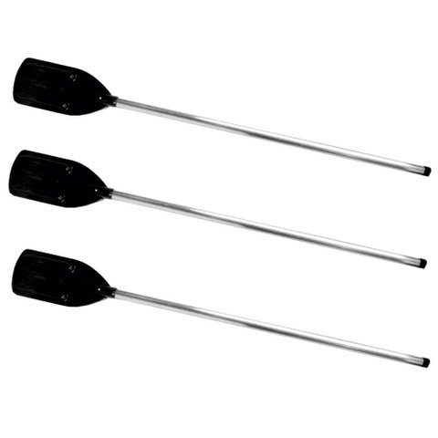 Kit 3 Remos C/ Cabo Alumínio P/ Bote Barco Pesca Canoa