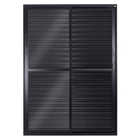 Porta Balcão Veneziana 3 Folhas Móveis Central Topsul 210x120cm Esquadrisul