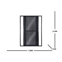 Ver imagem 4 de Porta Balcão Veneziana 3 Folhas Móveis Central Topsul 210x150cm Esquadrisul Preto