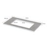 Tampo de Cozinha Modulado Americana 80cm p/ Cooktop Calcare - Henn - 3