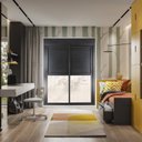 Ver imagem 2 de Porta Correr 2 Folhas Móveis Central Topsul com Persiana Integrada Controle Remoto 220x120cm Esquadr