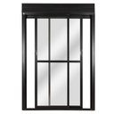 Ver imagem 1 de Porta Correr 2 Folhas Móveis Central Topsul com Persiana Integrada Controle Remoto 220x120cm Esquadr