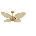 Ver imagem 2 de Ventilador Teto Volare Dourado Office 4 Pás Natural - 127V