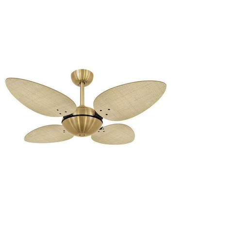 Ventilador Teto Volare Dourado Office 4 Pás Natural - 127V