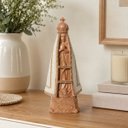 Ver imagem 5 de Nossa Senhora Aparecida Marrom com Pérolas 30 cm Gesso Sala Quarto