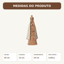 Ver imagem 4 de Nossa Senhora Aparecida Marrom com Pérolas 30 cm Gesso Sala Quarto