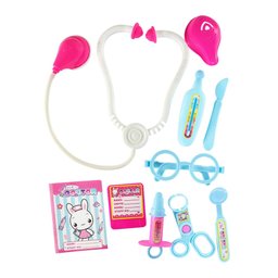Maleta Rosa de Médico com Acessórios 11 Peças Doutora Menina - 5