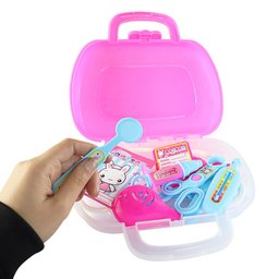 Maleta Rosa de Médico com Acessórios 11 Peças Doutora Menina - 6 Maleta Rosa de Médico com Acessórios 11 Peças Doutora Menina - 6