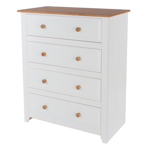 Cômoda 4 Gavetas Branco