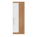 Ver imagem 1 de Guarda Roupa Roupeiro Armário de Canto 1 Porta Módulo Amendola/ Branco para Quarto