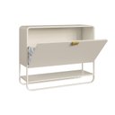 Ver imagem 7 de Sapateira 1 Porta 93cm Orgânico Pé Metal Luna BP Offwhite