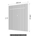 Ver imagem 4 de Painel Tv 75 Pol 250cm Suspenso Ripado Noah D04 Cedro - Mpozenato