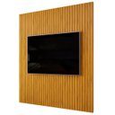 Ver imagem 7 de Painel Tv 75 Pol 250cm Suspenso Ripado Noah D04 Cedro - Mpozenato