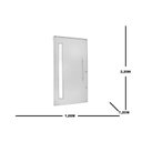 Ver imagem 3 de Porta Lambril Pivotante com Puxador e Visor Direita Topsul 220x100cm Esquadrisul