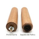Ver imagem 2 de Kit 4 Pés Tubo de Madeira 12cm P. Mogno