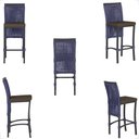 Ver imagem 5 de Mesa Bistrô e 2 Banquetas Roma Preta Corda Náutica Estofado 9 Trama Original