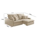Ver imagem 2 de Sofá Retrátil e Reclinável Império 210cm Braço 25cm Meu Sofá Online