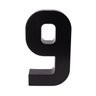 Números e Letras Residenciais / Comerciais Preto 3D 19cm:9 - 1