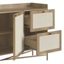 Ver mais imagens de Balcão Aparador Buffet 2 Portas 139cm Arlo A10 Hanover/dourado - Mpozenato