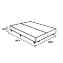 Ver imagem 3 de Base Box Queen Bipartido AColchoes Suede Bege 40x158x198