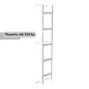 Ver imagem 2 de Escada Marinheiro em Alumínio 170 Cm X 32 Cm com 5 Degraus Kazan Branco