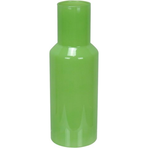 Vaso Decorativo Enfeite Casa Garrafa Home&Co Vidro 26x9x9cm Verde