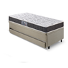 Bicama Box Baú Solteiro Linho Bege 88x188 com Colchão Pantanal Espuma D28 Anjos - 10
