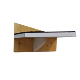 Nicho Ripado Natural e Branco Mais Prateleiras e Passarela com Ponte de Corda - 3