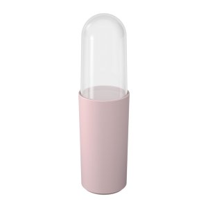 Porta Escova de Dentes com Tampa Coza Serene Rosa Clay