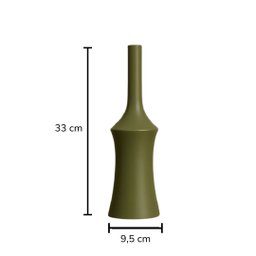 Vaso Cerâmica Verde 33x9,5cm - 3