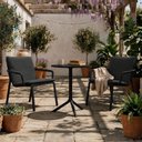 Ver imagem 4 de Mesa Redonda Livy Aurah 60x74,5cm Preto em Polipropileno Plaxmetal