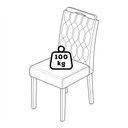 Ver imagem 5 de Kit 2 Cadeiras Estofadas Madeira Tauari 20225 Linho Bege Molci