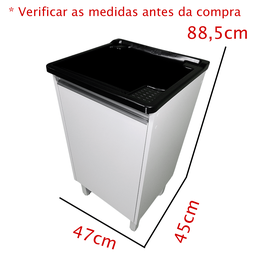 Tanque 26 Litros Plástico com Gabinete Mdf para Torneira de Bancada - 3