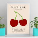 Ver imagem 2 de Quadro Cozinha Matisse - Cerejinhas 45x34cm - com Vidro:moldura Branca
