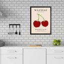 Ver imagem 1 de Quadro Cozinha Matisse - Cerejinhas 45x34cm - com Vidro:moldura Branca